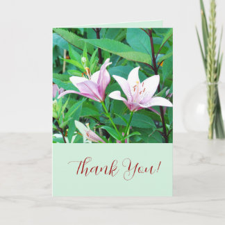 Tarjeta de felicitación doblada de Hemerocallis