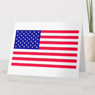 Tarjeta de felicitación doblada de la bandera esta