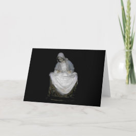 TARJETA DE FELICITACIÓN DOBLADA DE LA NATIVIDAD