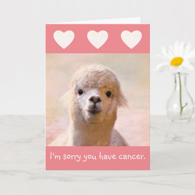 Tarjeta de felicitación doblada de Llama con ayuda (Planta pequeña)