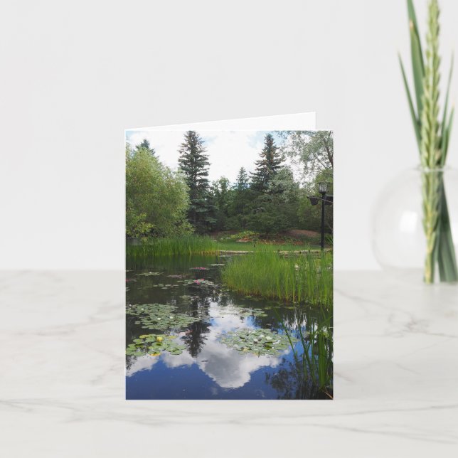 Tarjeta de felicitación doblada de los Refleccione (Anverso)