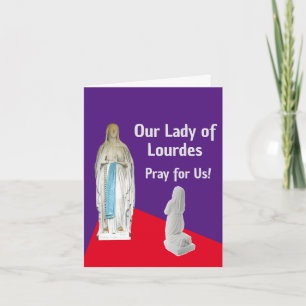 Tarjeta de felicitación doblada de nuestra Señora