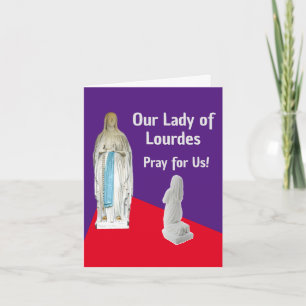Tarjeta de felicitación doblada de nuestra Señora