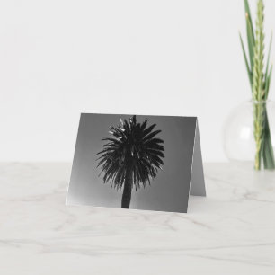 Tarjeta de felicitación doblada de palmera