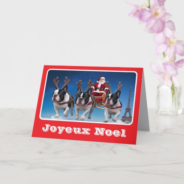 Tarjeta de felicitación doblada de perro de aguas  (Orquídea)