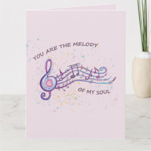 Tarjeta de felicitación doblada de San Valentín