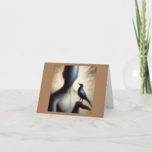 Tarjeta de felicitación doblada de Spirit Animal M