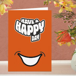 Tarjeta de felicitación doblada de texto de día fe