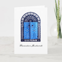 Tarjeta de felicitación doblada de Túnez