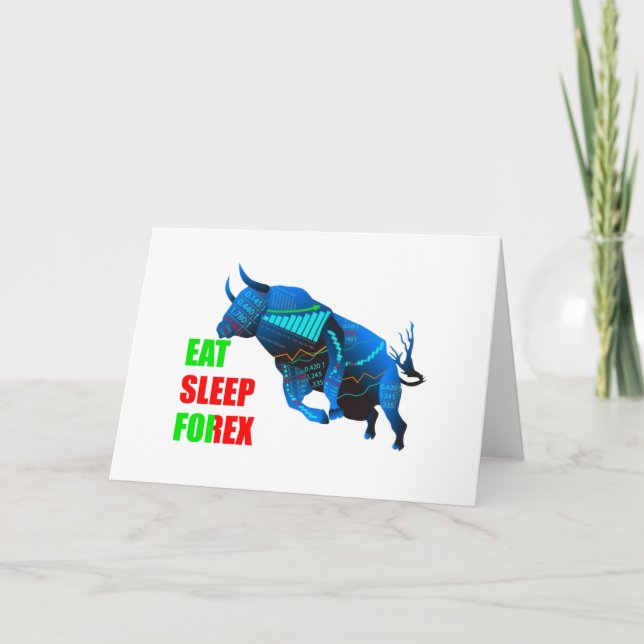 Tarjeta de felicitación doblada de venta de divisa (Anverso)