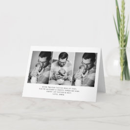 Tarjeta de felicitación doblada del 1er Día del Pa