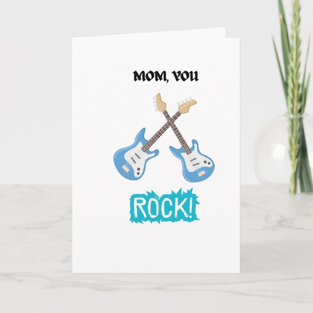 Tarjeta de felicitación doblada del Día de la Madr (Anverso)