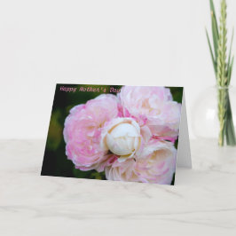 Tarjeta de felicitación doblada del día de la madr