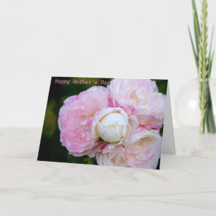 Tarjeta de felicitación doblada del día de la madr