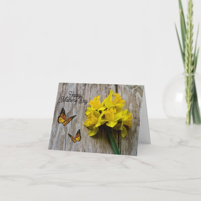 Tarjeta de felicitación doblada del Día de la Madr (Anverso)