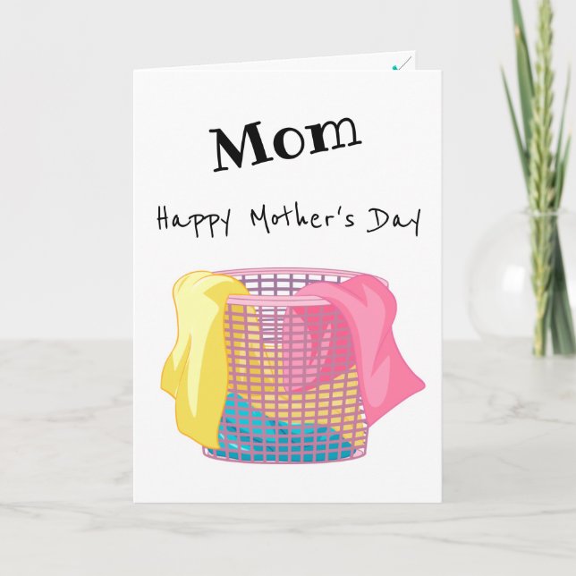 Tarjeta de felicitación doblada del Día de la Madr (Anverso)
