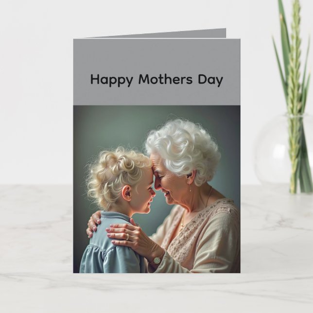 Tarjeta de felicitación doblada del Día de las Mad (Anverso)