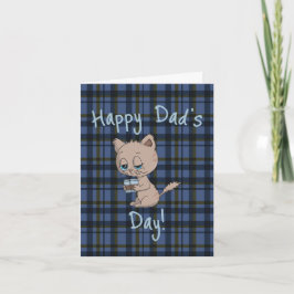 Tarjeta de felicitación doblada del Día del Padre 