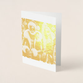 Tarjeta de felicitación doblada del Sr y la Sra Sa