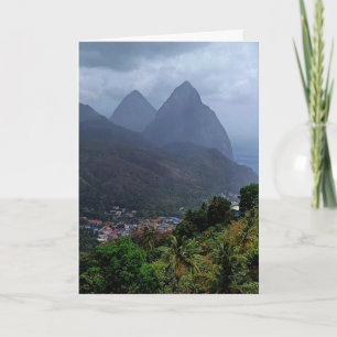 Tarjeta de felicitación doblada en blanco del Salm