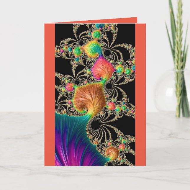 Tarjeta de felicitación doblada - en blanco dentro (Anverso)