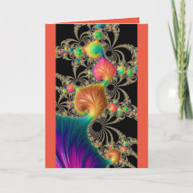 Tarjeta de felicitación doblada - en blanco dentro