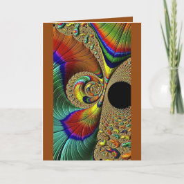 Tarjeta de felicitación doblada - en blanco dentro