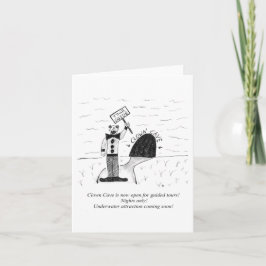 Tarjeta de felicitación doblada (en blanco por den