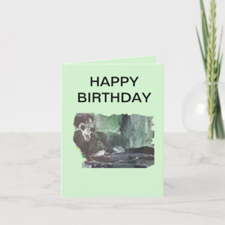 Tarjeta de felicitación doblada : feliz cumpleaños
