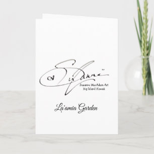 Tarjeta de Felicitación Doblada Jardín Tropical