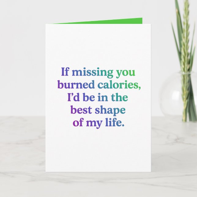 Tarjeta de felicitación doblada Love Burn (Anverso)