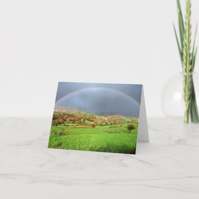 Tarjeta de felicitación doblada - Marruecos (Anverso)