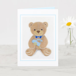 Tarjeta de felicitación doblada para Baby Shower N