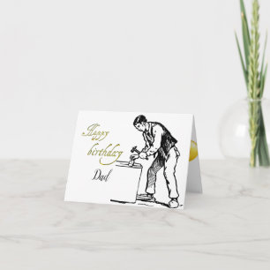 Tarjeta de felicitación doblada para el cumpleaños