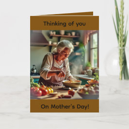 Tarjeta de felicitación doblada para el Día de la 