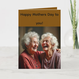 Tarjeta de felicitación doblada para el Día de la 