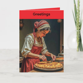 Tarjeta de felicitación doblada para el Día de la 