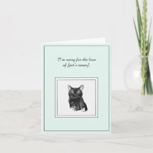Tarjeta de felicitación doblada para el gato Bomba