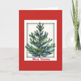 Tarjeta de felicitación doblada para Feliz Navidad