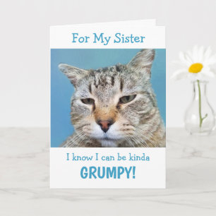 Tarjeta de felicitación doblada para gato con micr