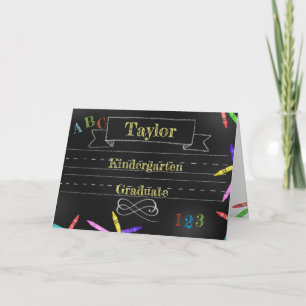 Tarjeta de felicitación doblada para graduación de