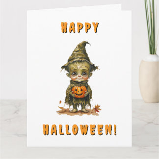 Tarjeta de felicitación doblada para Halloween