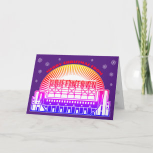 Tarjeta de felicitación doblada para Navidades de 
