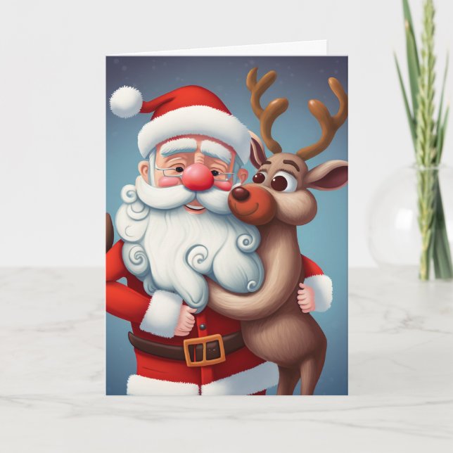Tarjeta de felicitación doblada para Navidades de  (Anverso)