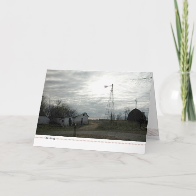 tarjeta de felicitación doblada por be*long (Anverso)