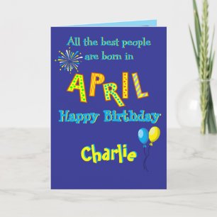 Tarjeta de felicitación doblada por cumpleaños de