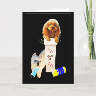 Tarjeta de felicitación doblada que representa las