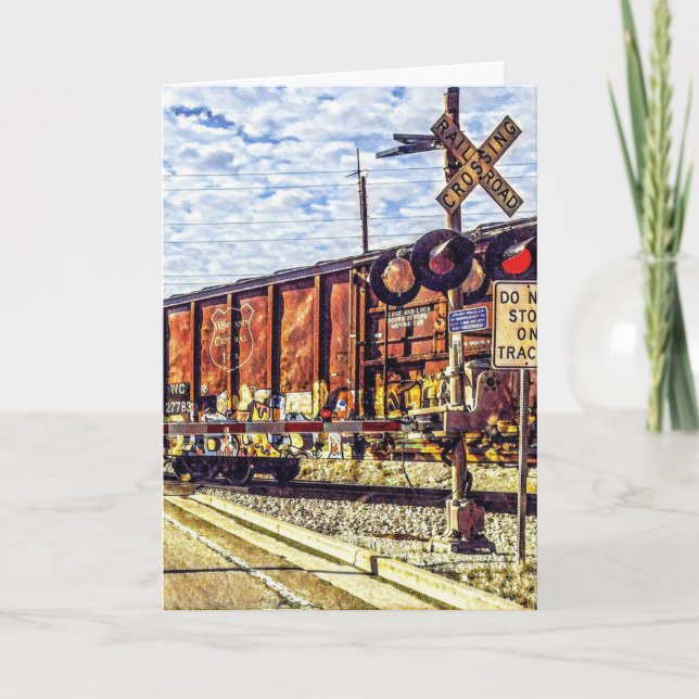 Tarjeta de felicitación doblada - ¡Que tengas un b (Anverso)