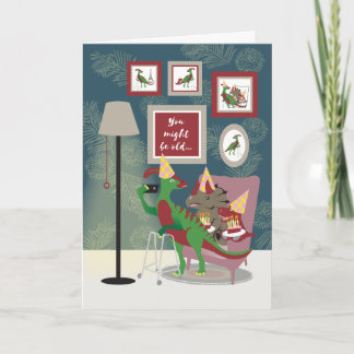 Tarjeta de felicitación doblada 'Selfies de cumple