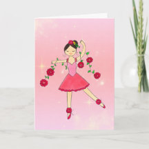 Tarjeta de felicitación doblada Star Dancer